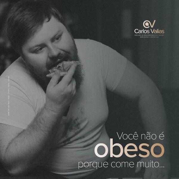 Você come muito porque é obeso. Sabia disso?